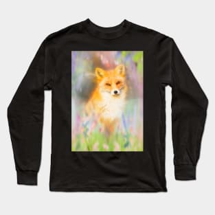 Summer Meadow Fox Long Sleeve T-Shirt
